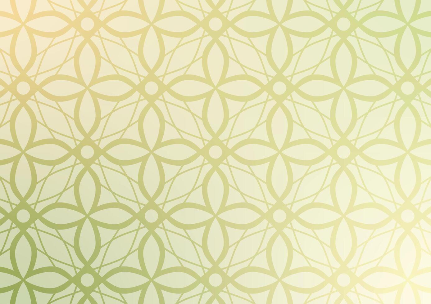 Green gradient pattern flower art background vector
