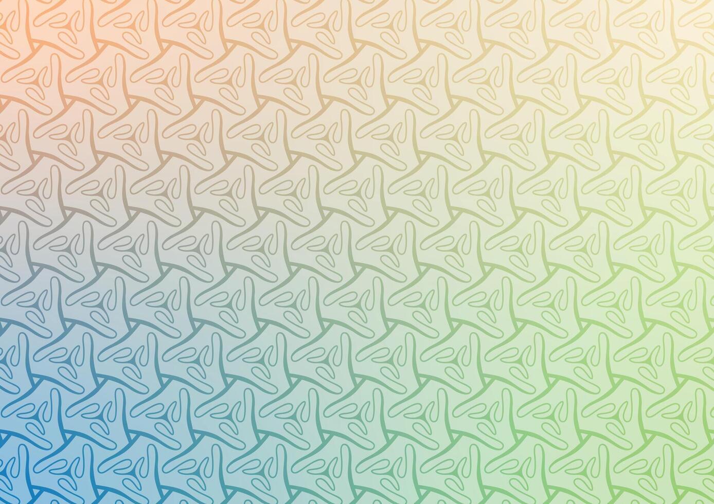 Triangle yellow line green soft blue pattern background vector