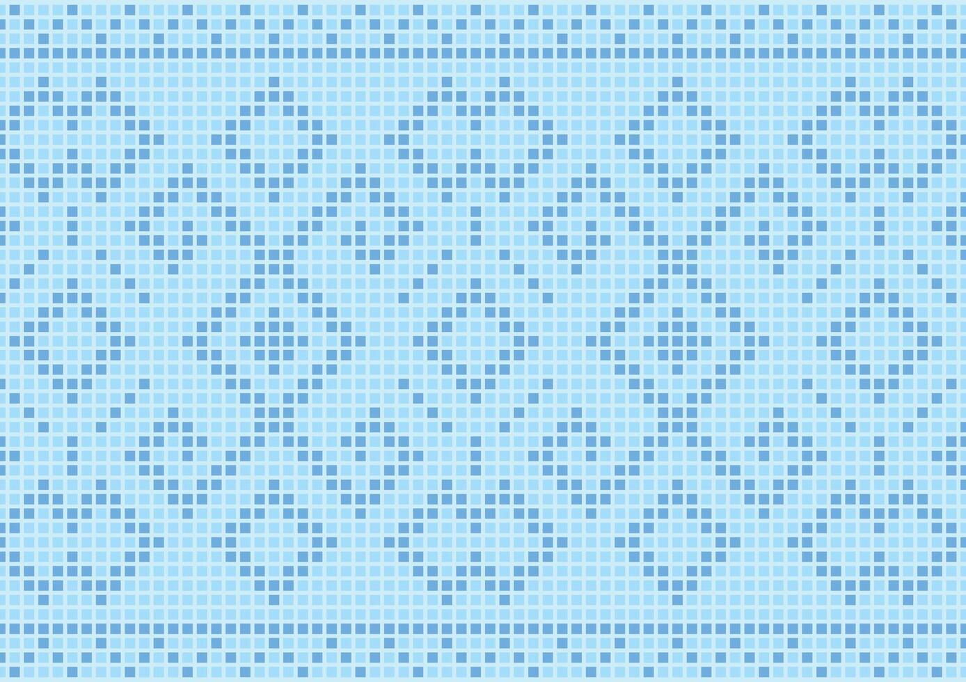Blue art mosaic square pixel aztec background vector