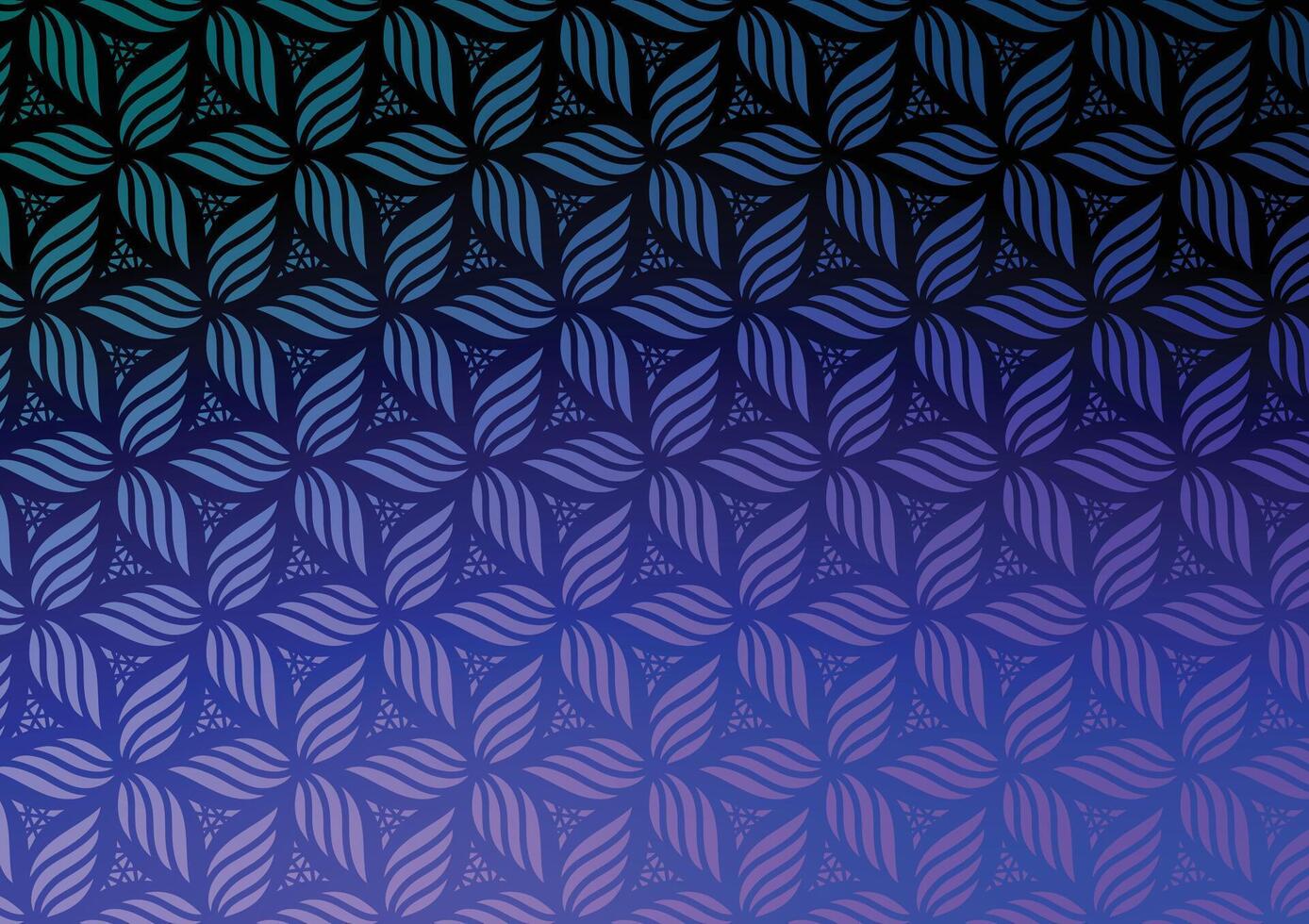 Flower blue modern pattern art gradient background vector