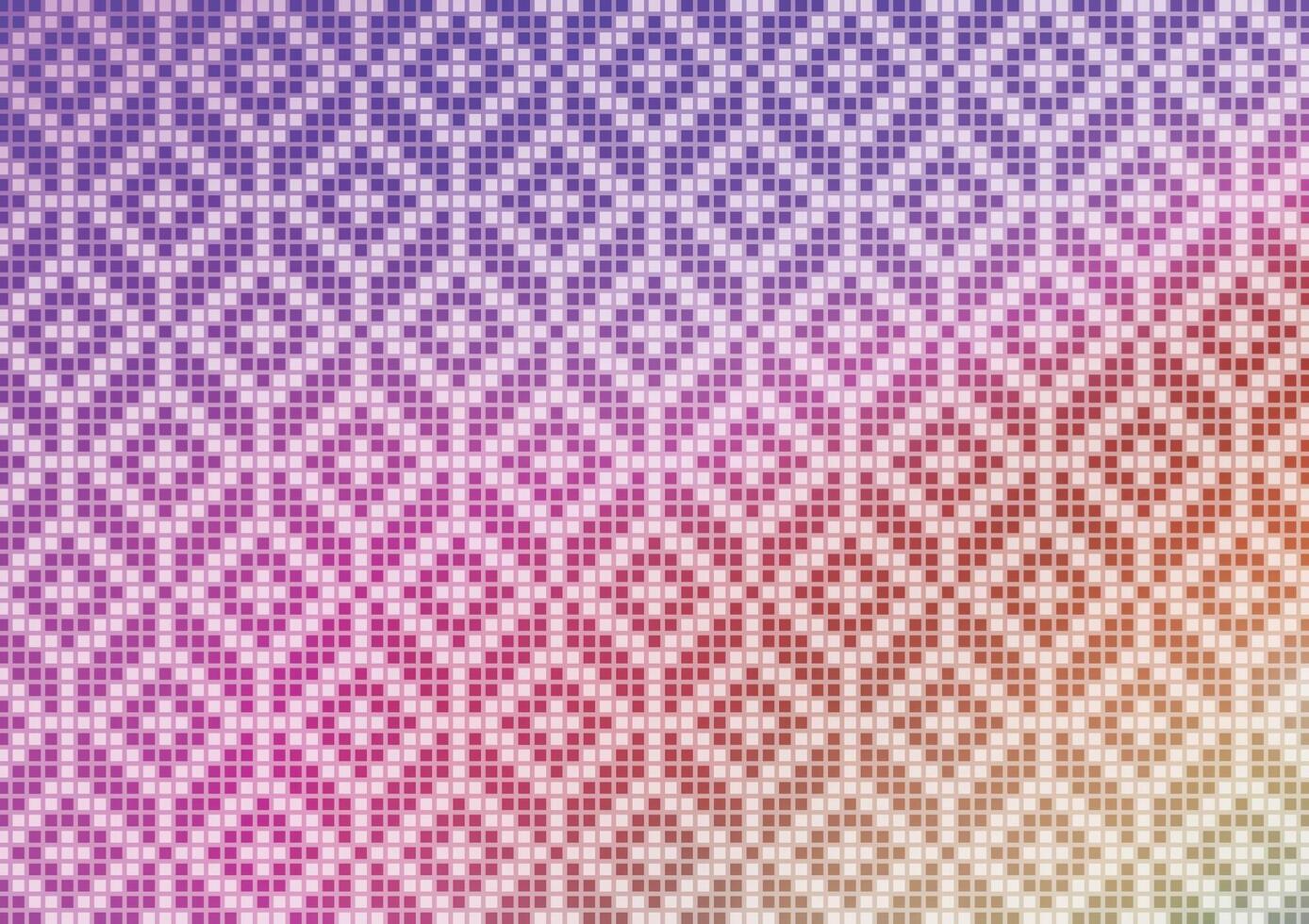 Square pattern soft purple pixel traditional background vector