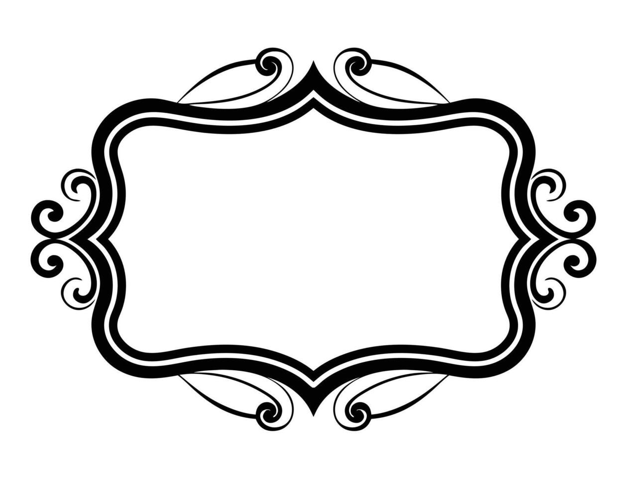 Decorative Border Frame Design and Vintage Luxury Ornament Frames Elegant vector