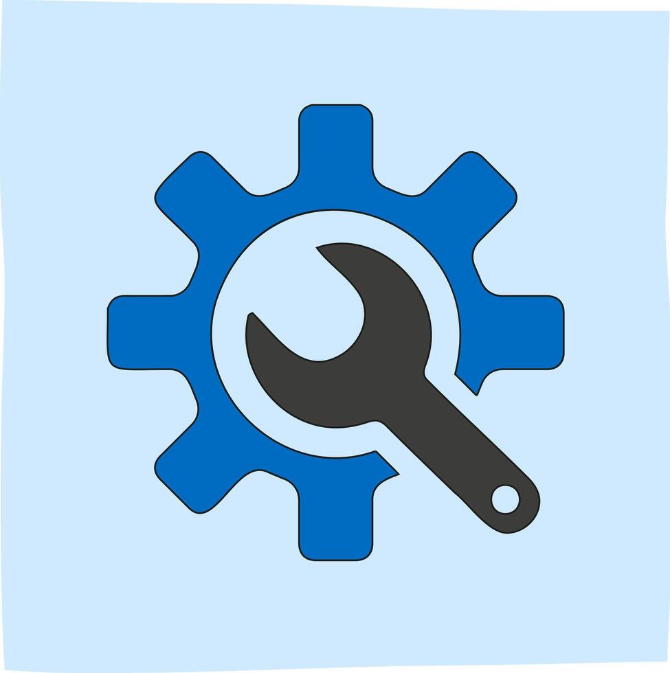lock or settings icon, suitable for related content vector