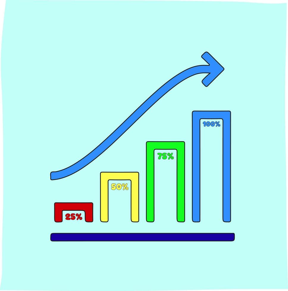 performance target achievement icon, suitable for related content vector