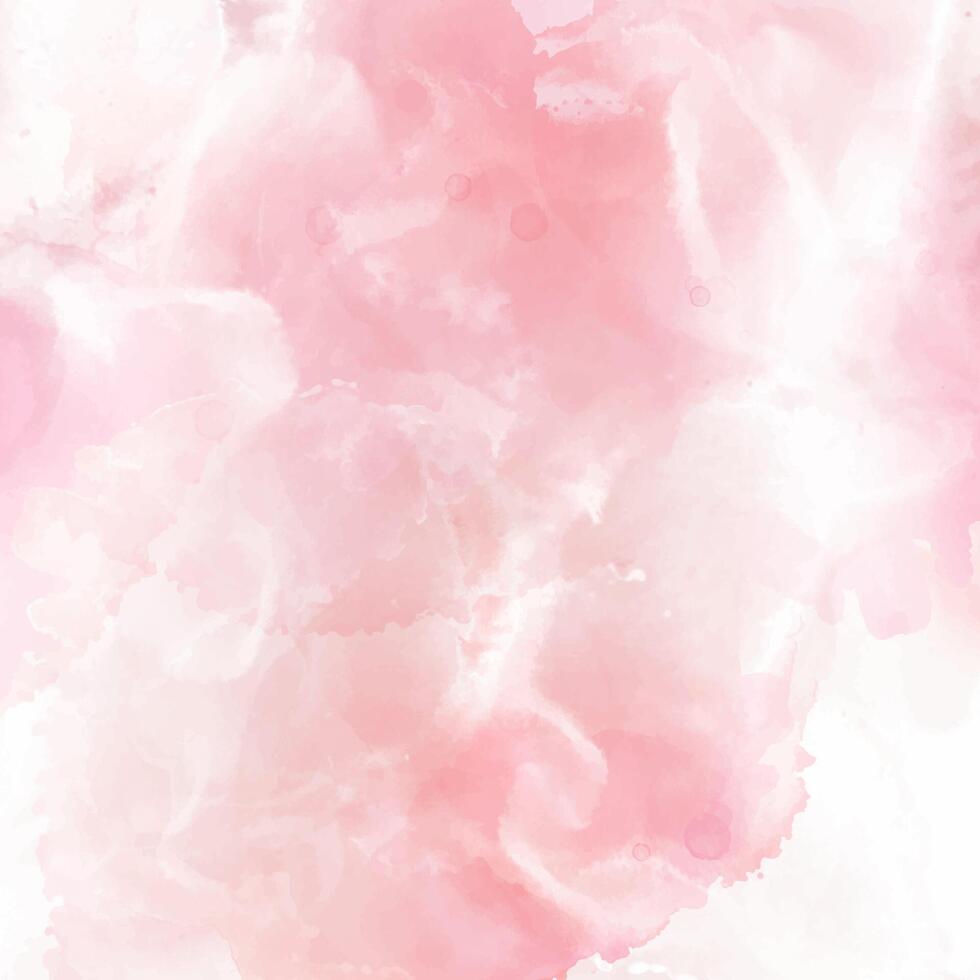 Hand painted abstract pastel pink watercolour background vector