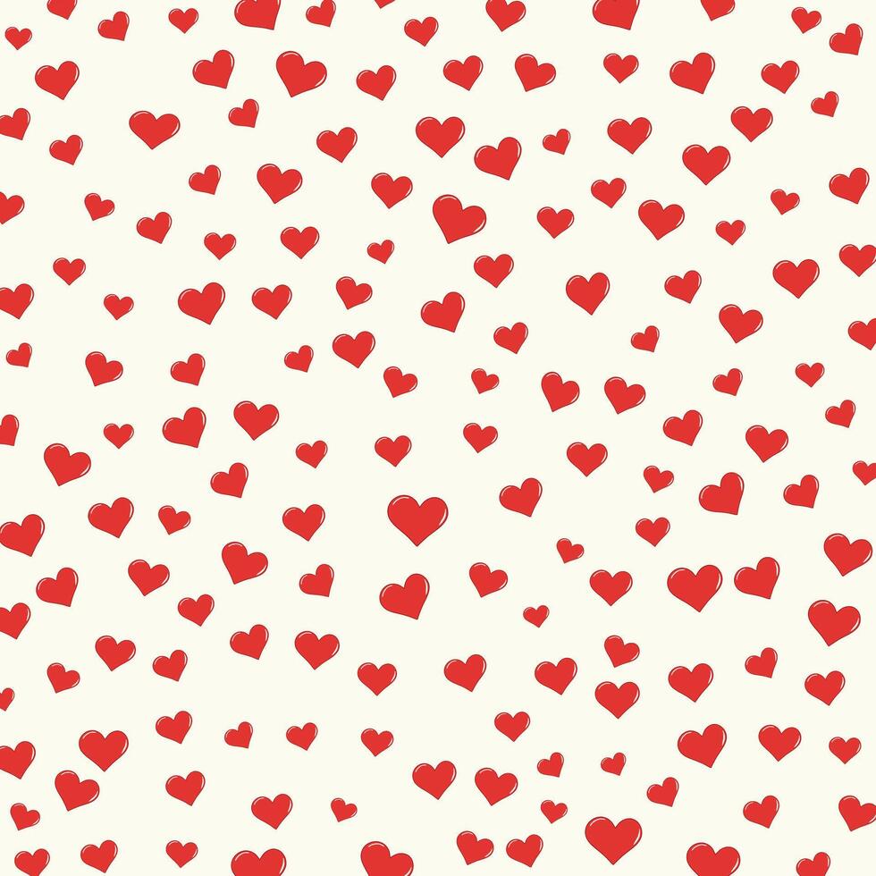 Valentines Day heart pattern design background vector
