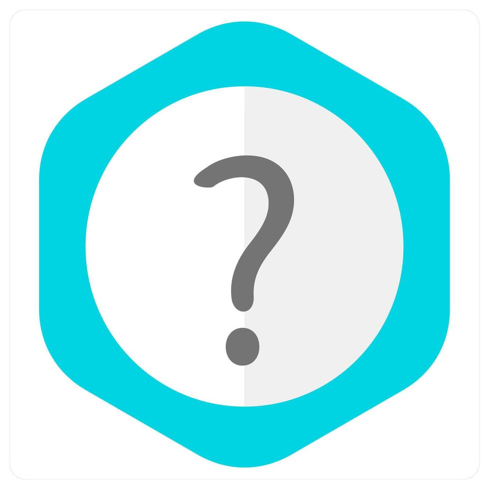 Question and help icon concept vector
