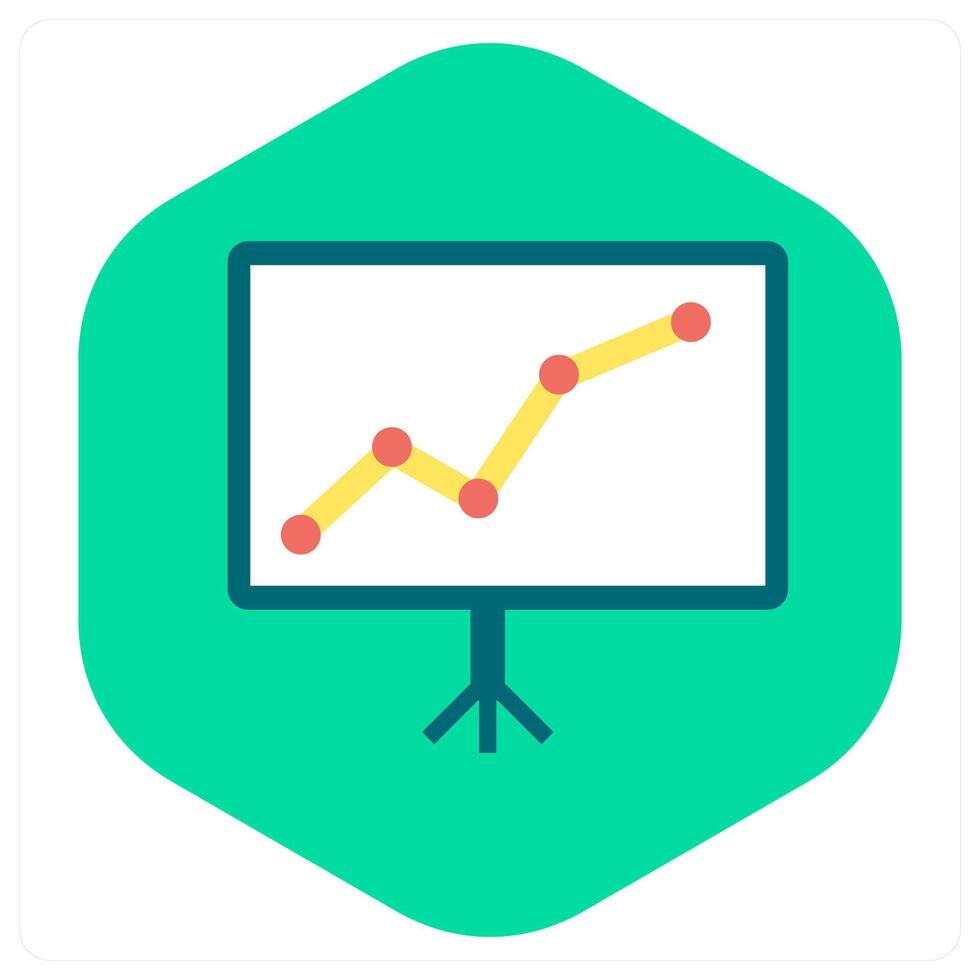 Board Analysis and flip icon concept vector