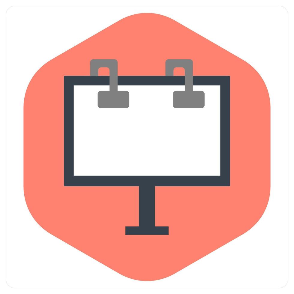 Easel Board and painting icon concept vector