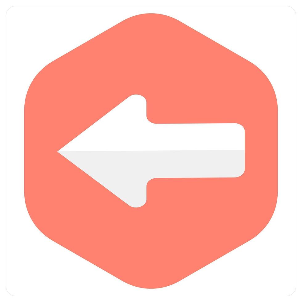 Left Arrow and arrow icon concept vector