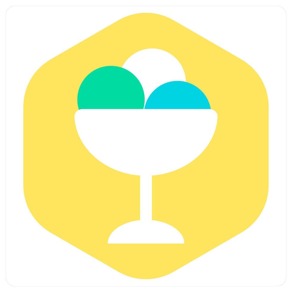 Dessert and cup icon concept vector