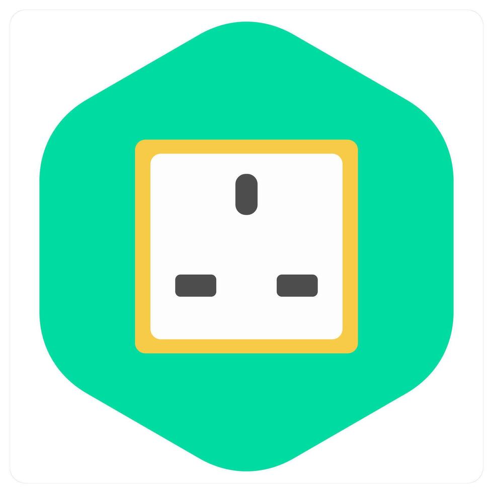 Socket and plug icon concept vector
