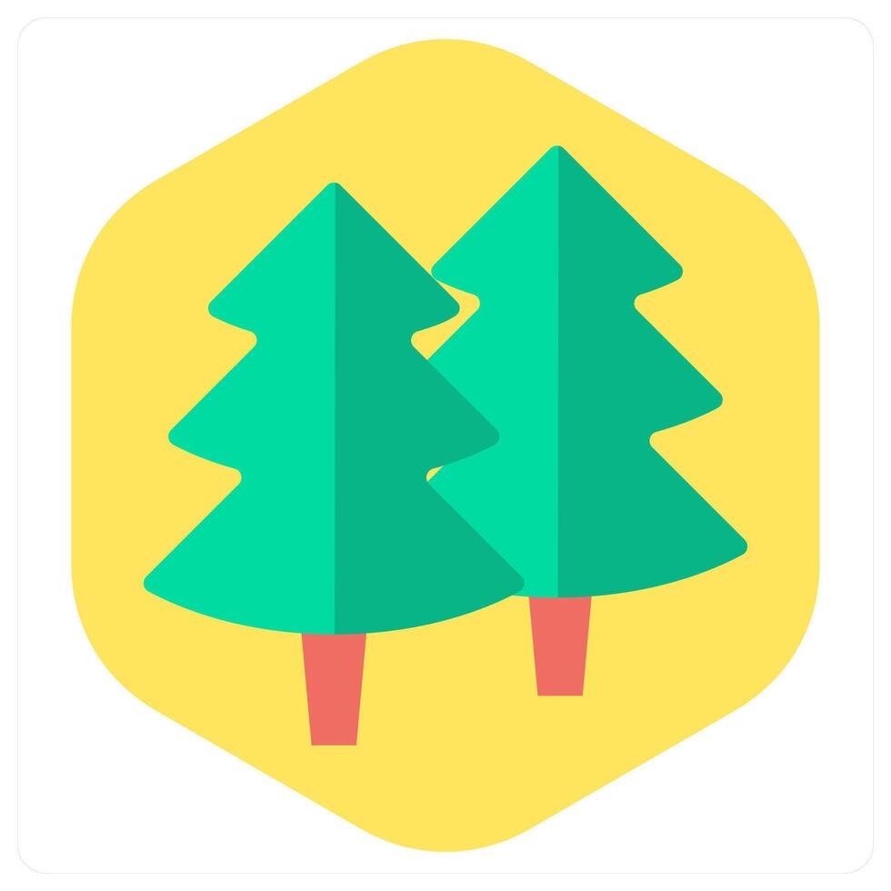 Tree and leaves icon concept vector