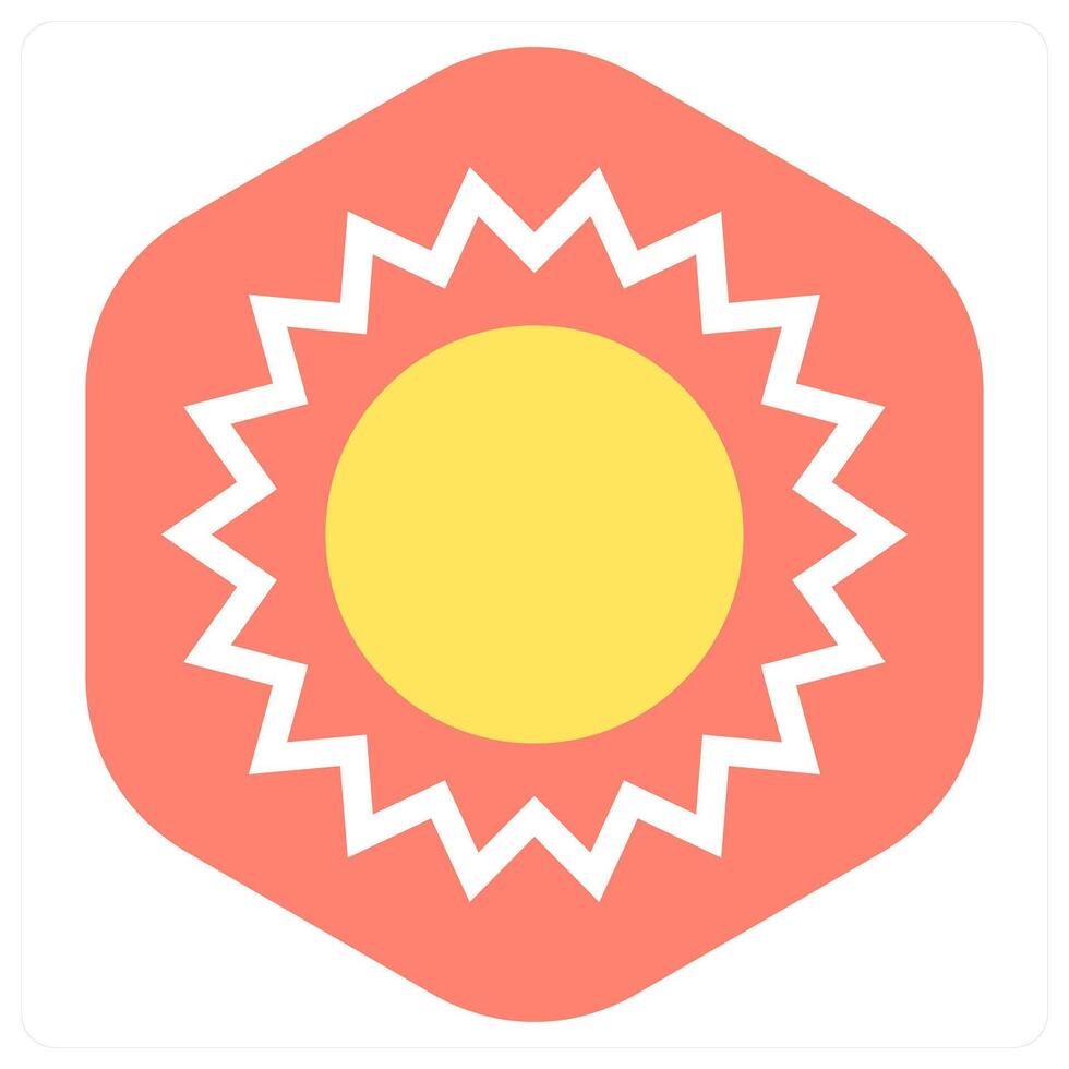Sun and nature icon concept vector