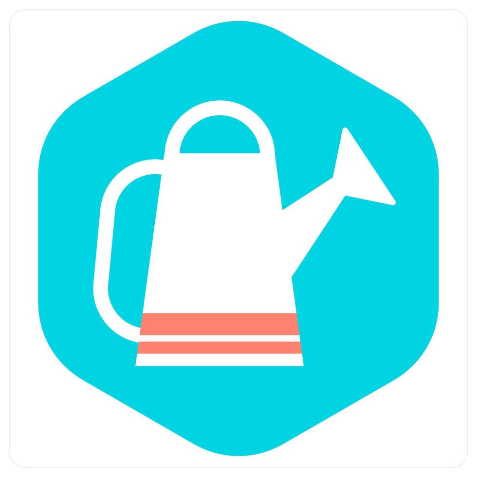 Watering Can and garden icon concept vector