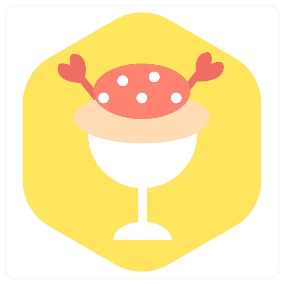 Dessert and cup icon concept vector