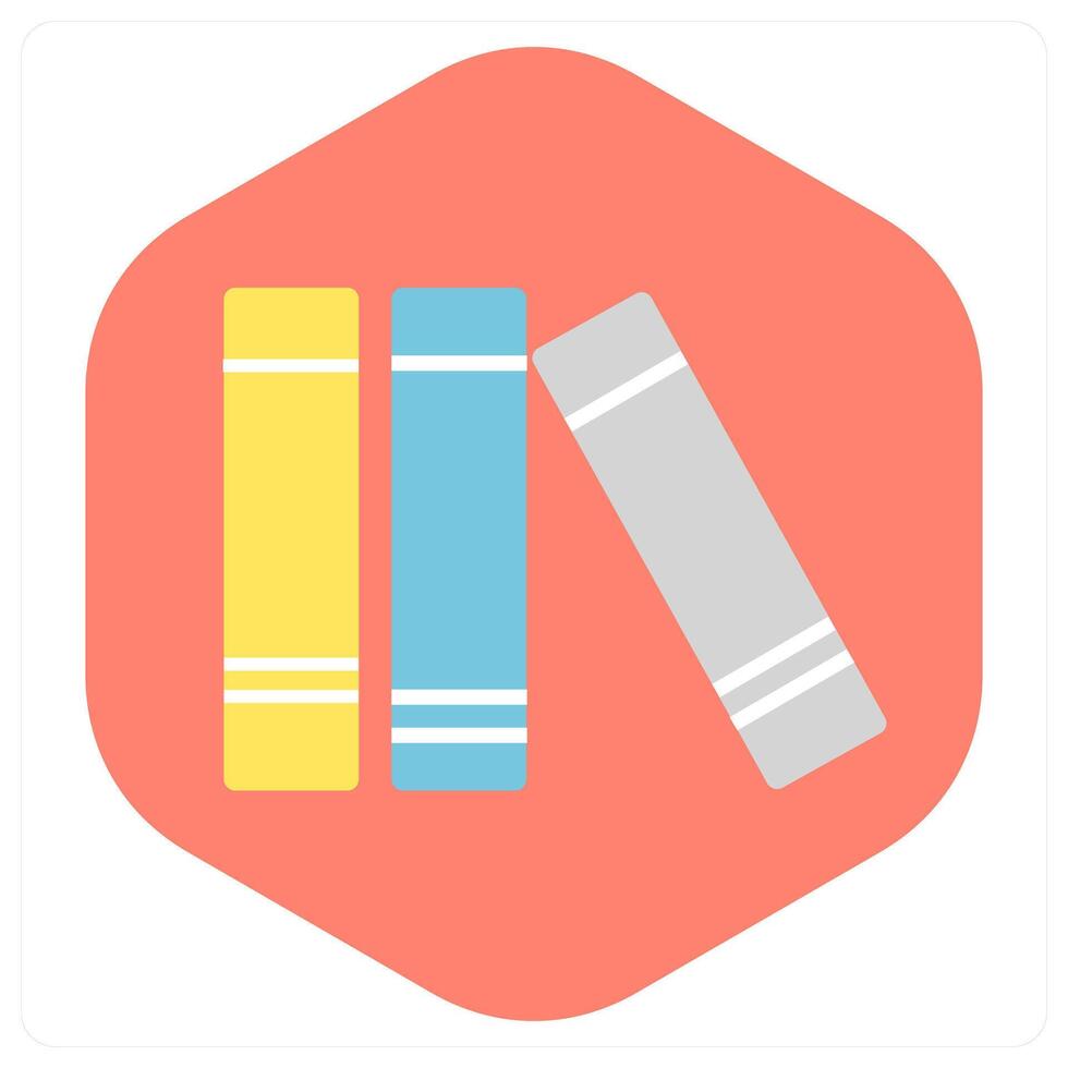 Library Books and school icon concept vector