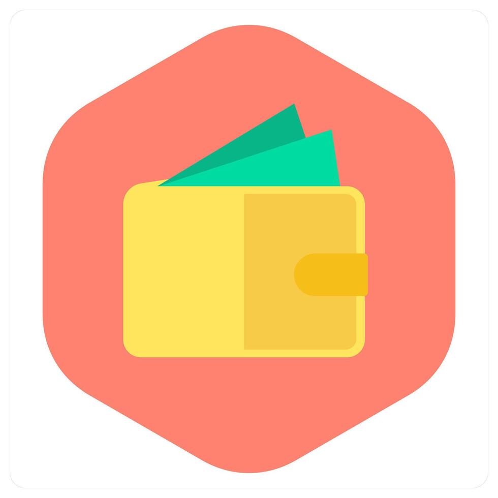 Wallet and cash icon concept vector