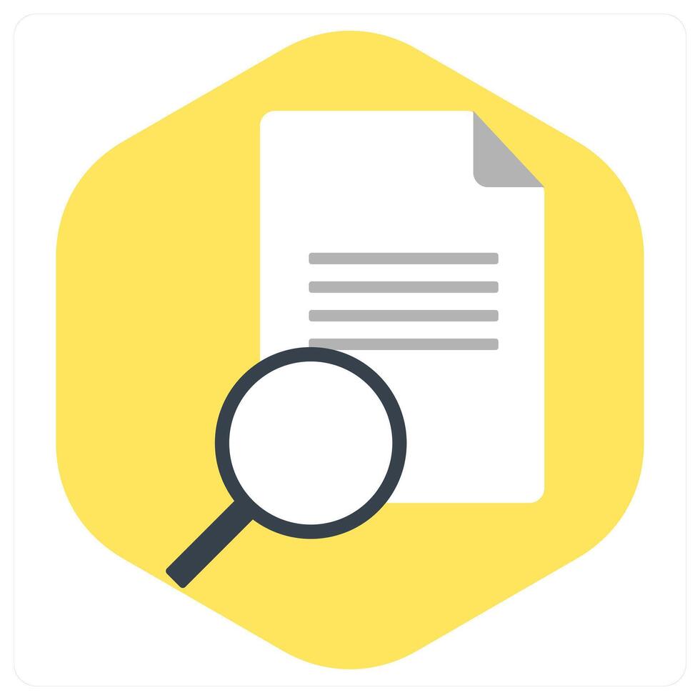 Search Document and file icon concept vector