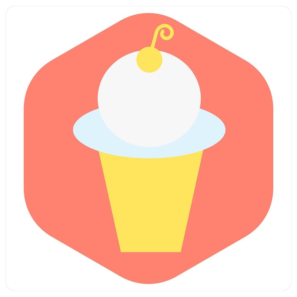 Ice Cream and eat icon concept vector