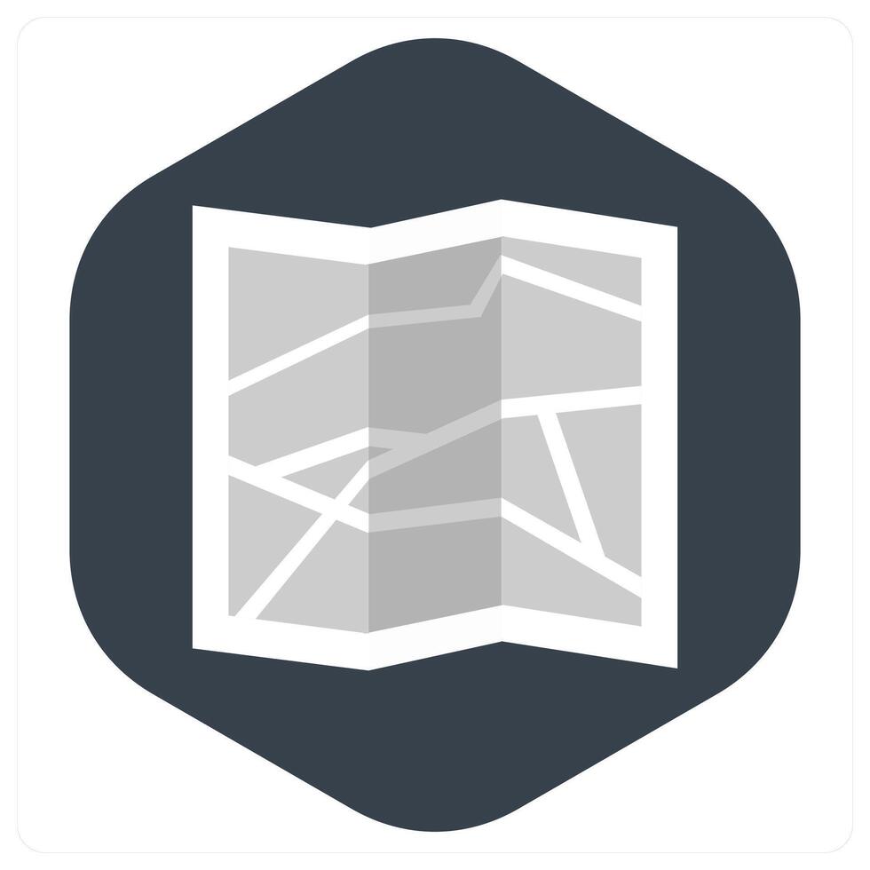 Map and navigation icon concept vector