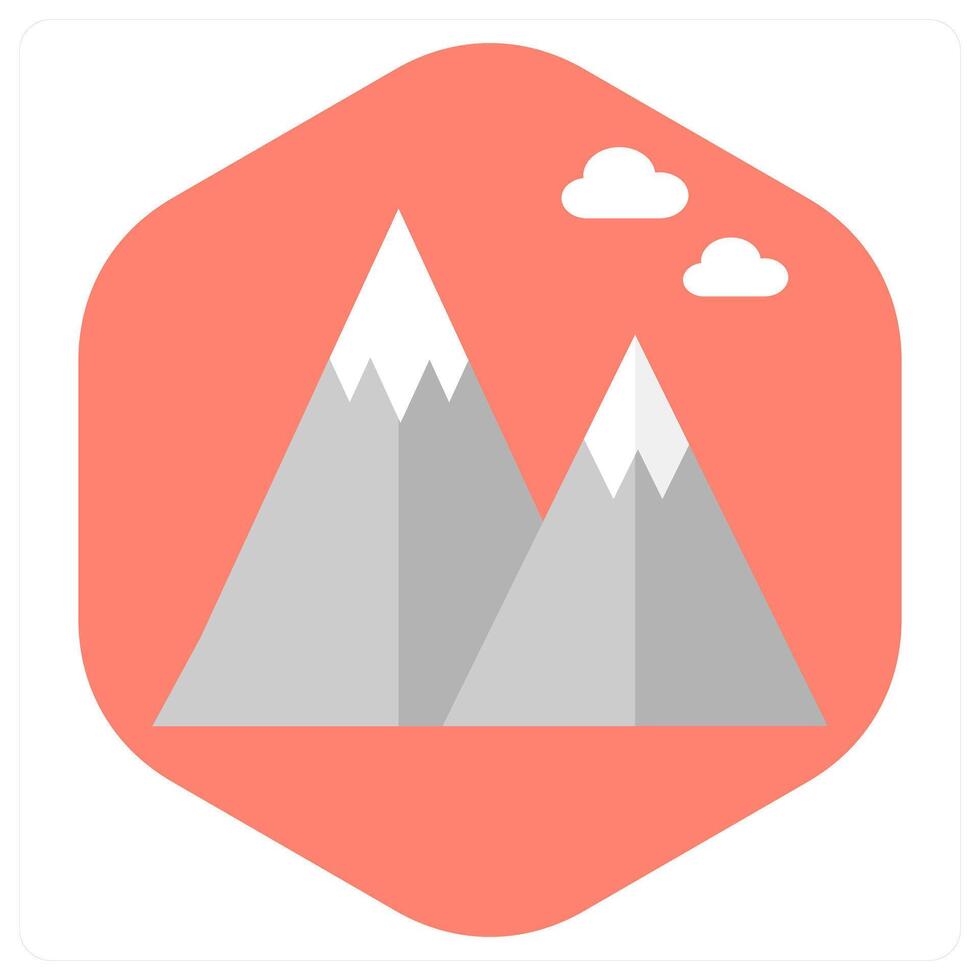 Hills and nature icon concept vector