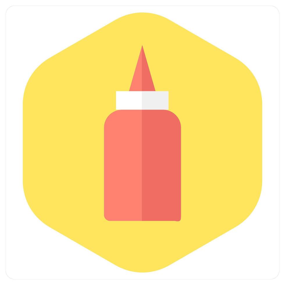 Sauce Bottle and sauce icon concept vector