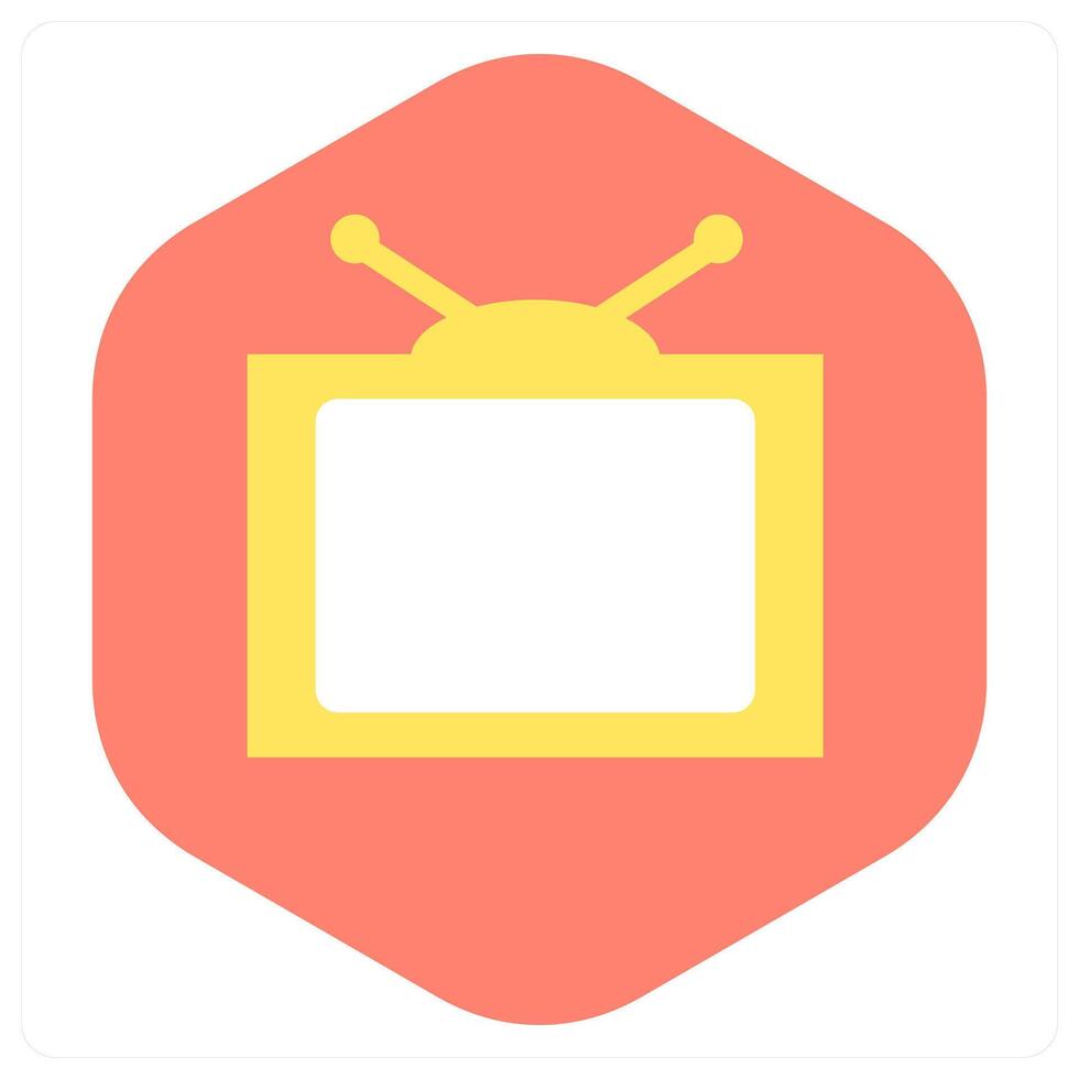 Television and tv icon concept vector