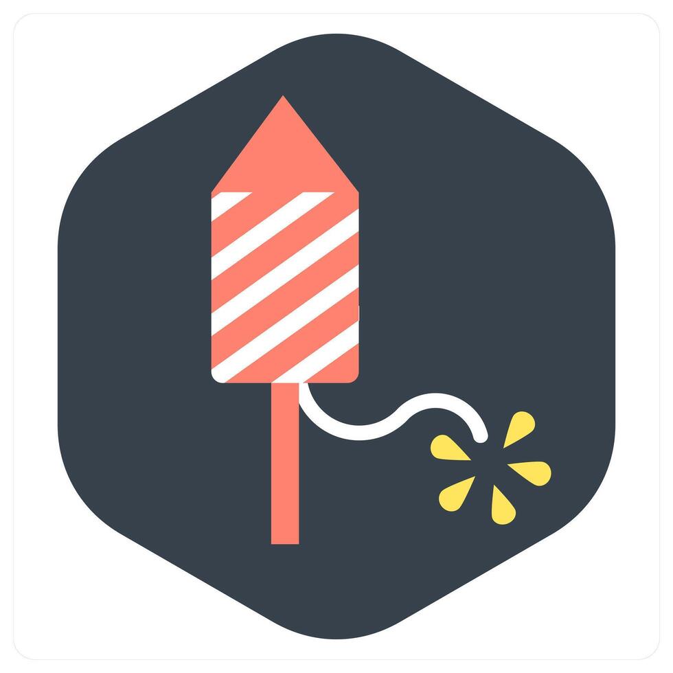 Fire Cracker and diwali icon concept vector