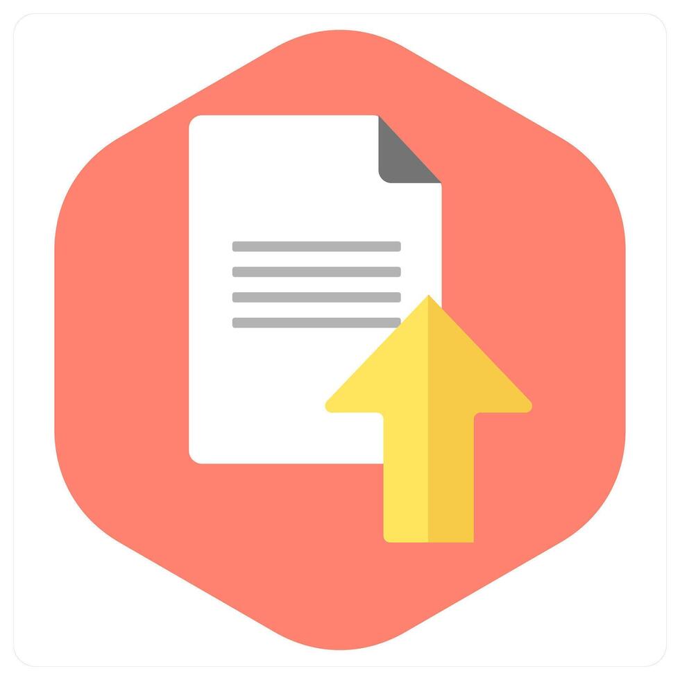 Upload Document and record icon concept vector