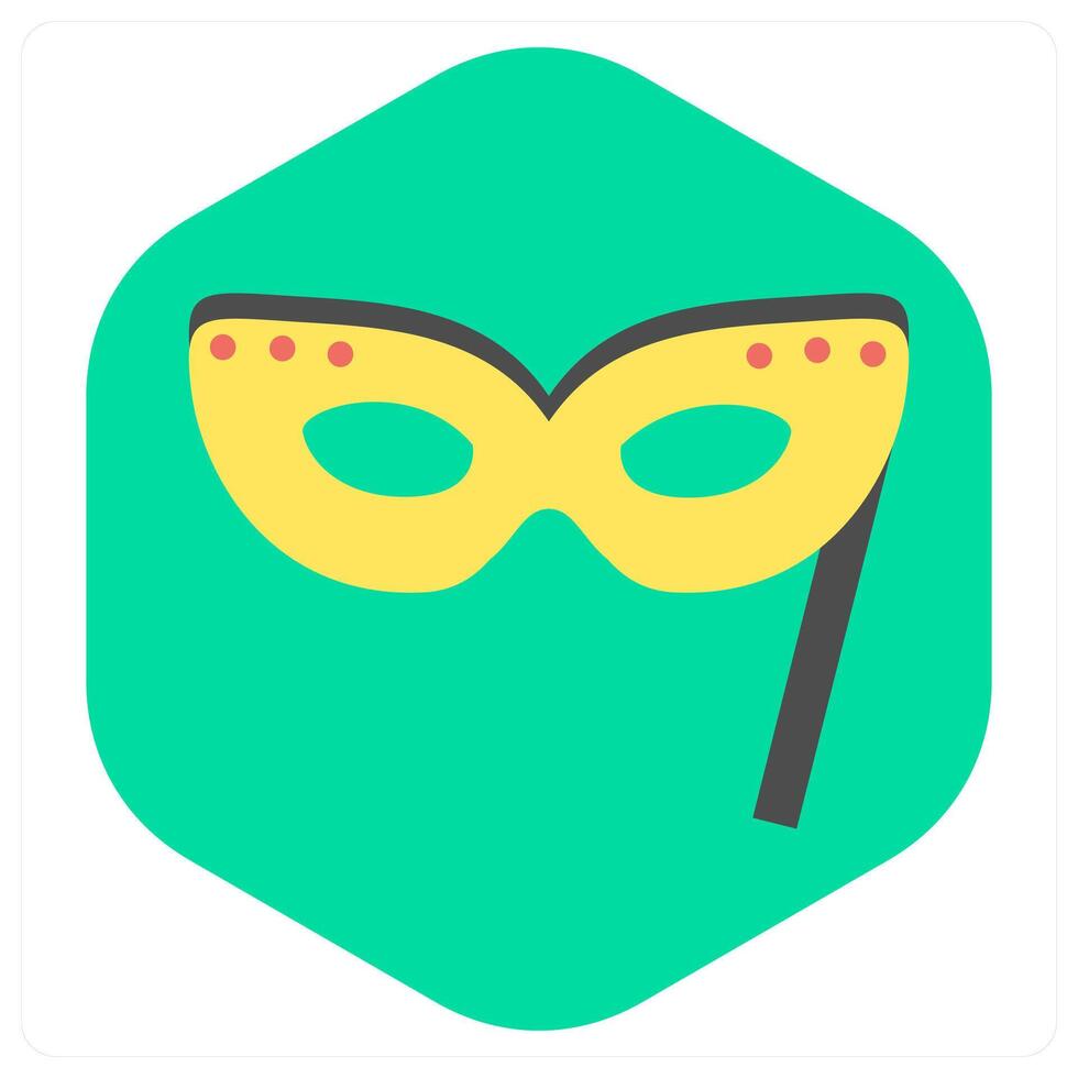Party Mask and mask icon concept vector