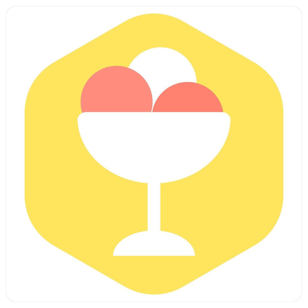 Dessert and cup icon concept vector