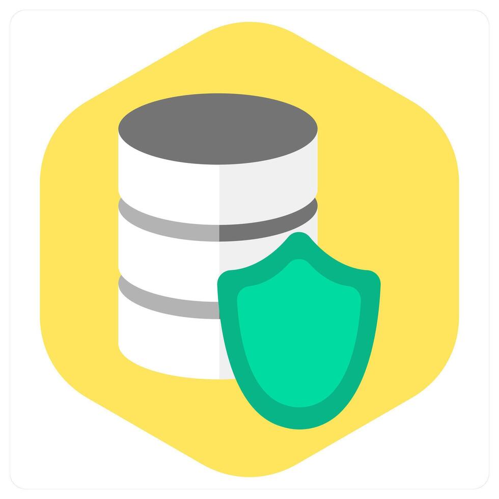 Database Security and safety icon concept vector