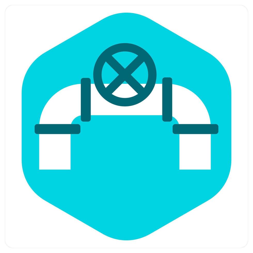 Water Pipe and underground pipes icon concept vector