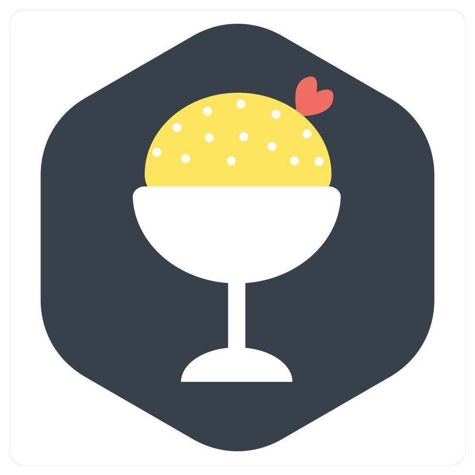 Dessert and cup icon concept vector