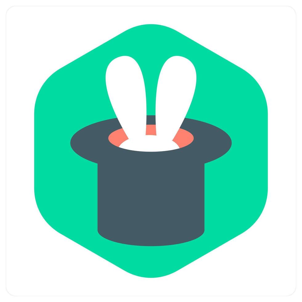 Magic Hat and magic icon concept vector
