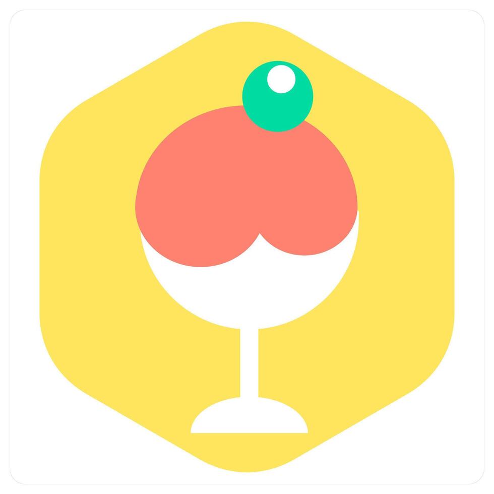Ice Cream and eat icon concept vector