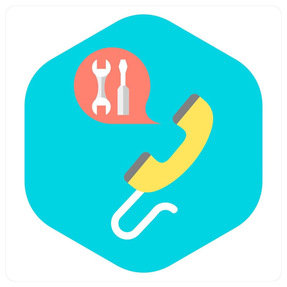 Call Service and call icon concept vector