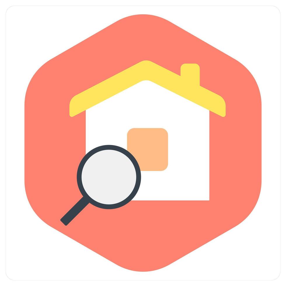 Home search and find icon concept vector