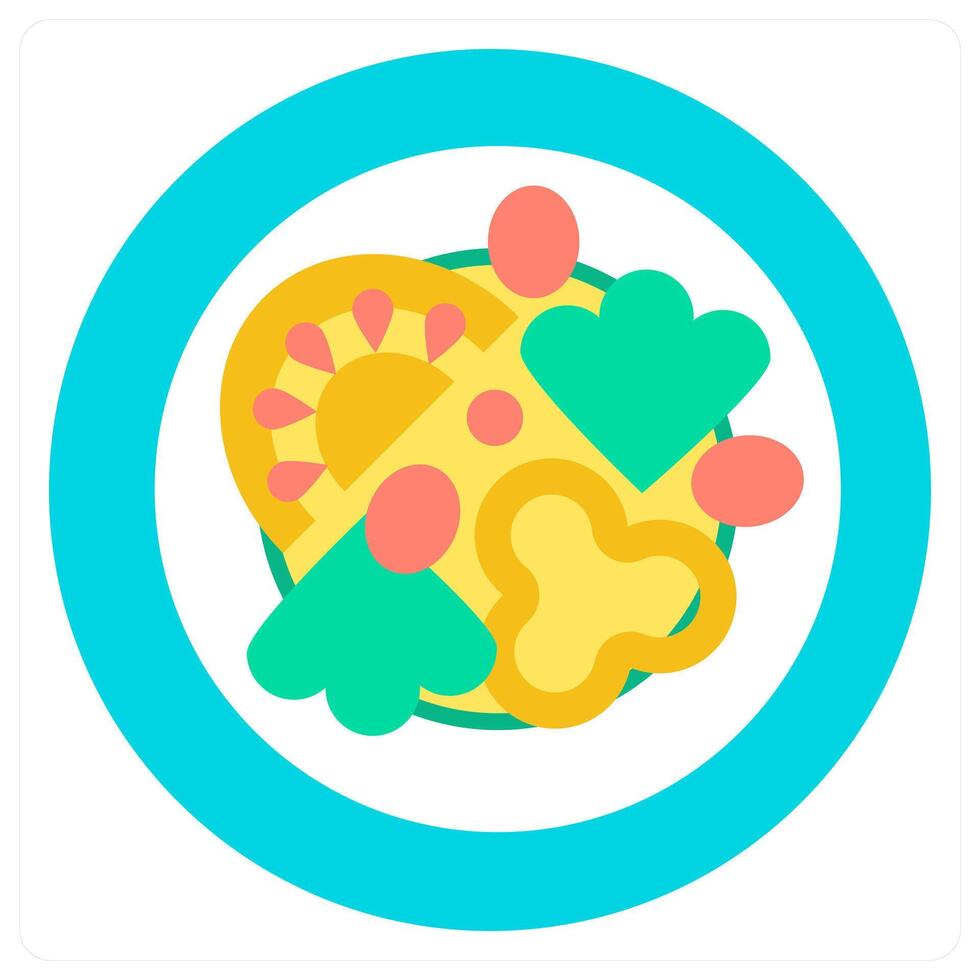 Dish and hotel icon concept vector