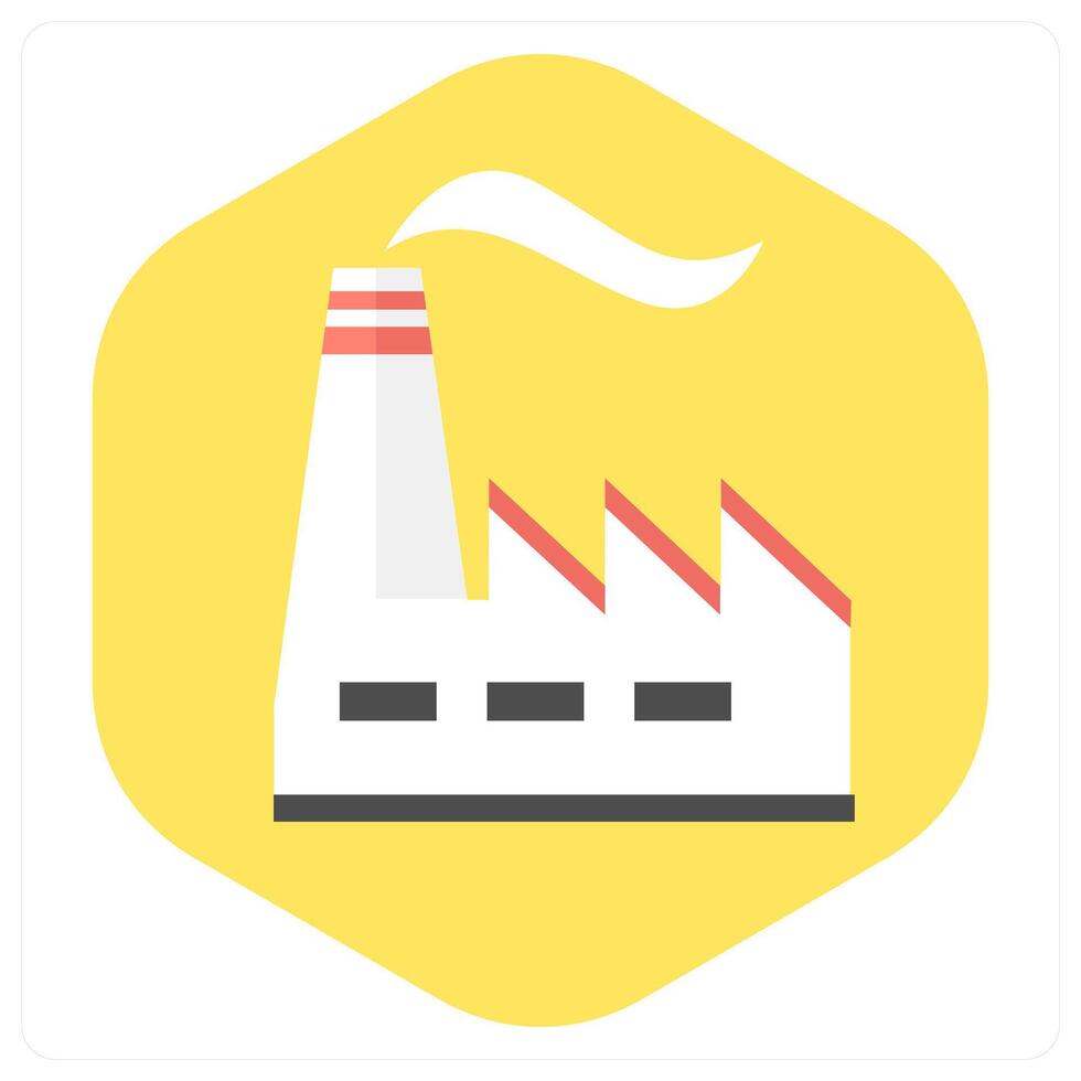 Factory and ecololgy icon concept vector