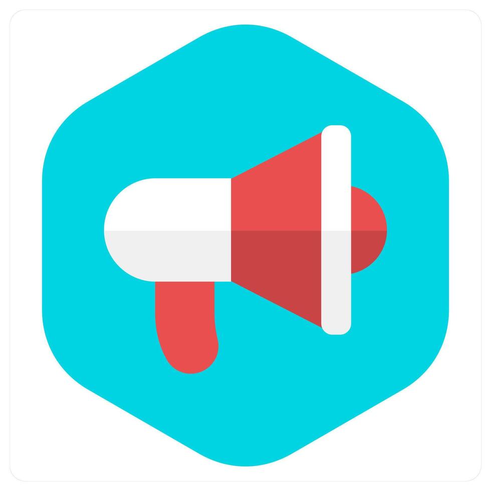 Bullhorn and advertise icon concept vector