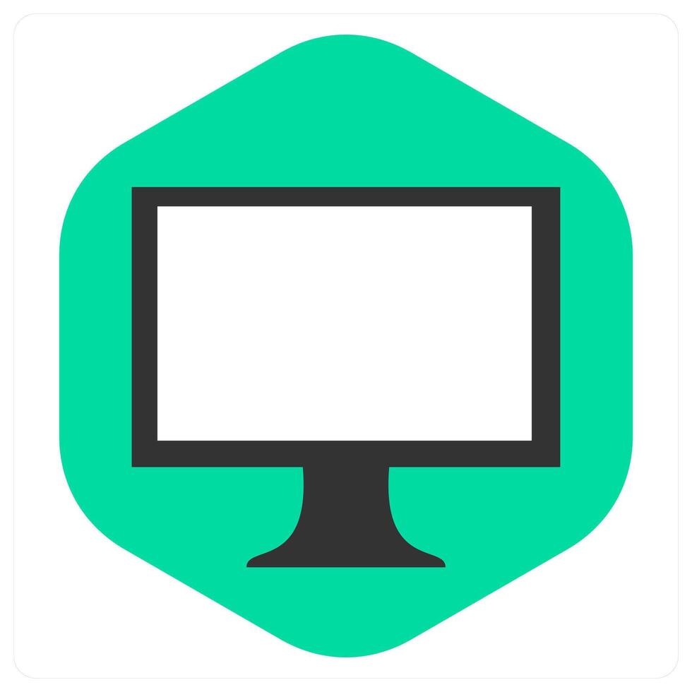 Computer and laptop icon concept vector