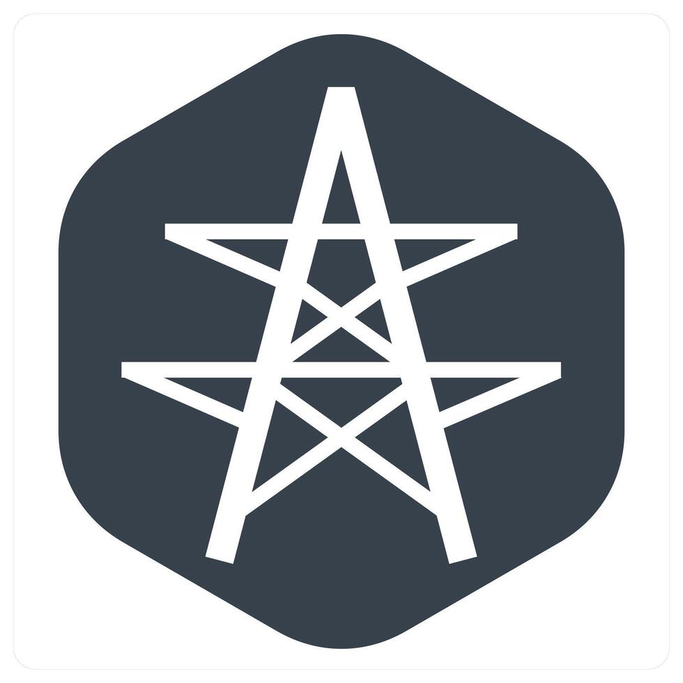 Antenna and icon concept vector