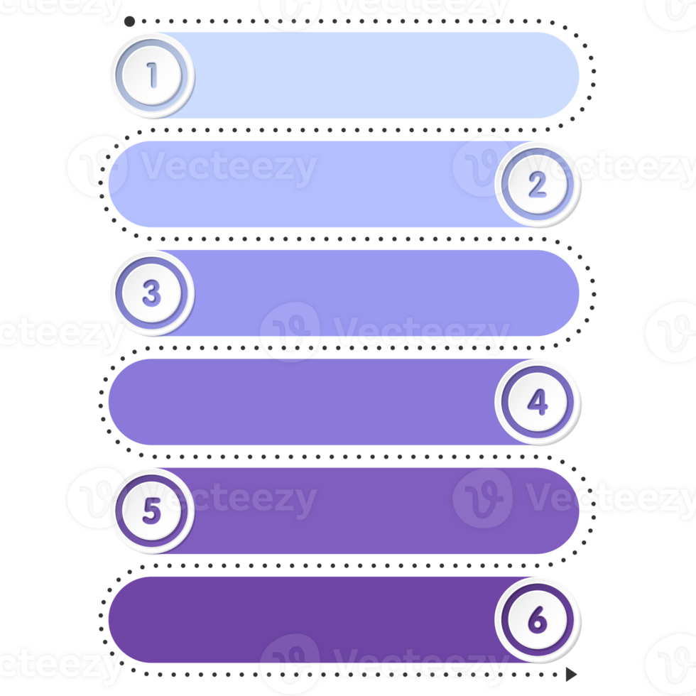 Infographic process design 6 options or steps. png