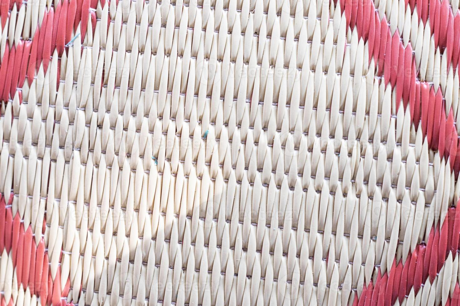 Seamless basket mat pattern, woven pattern natural texture background. photo