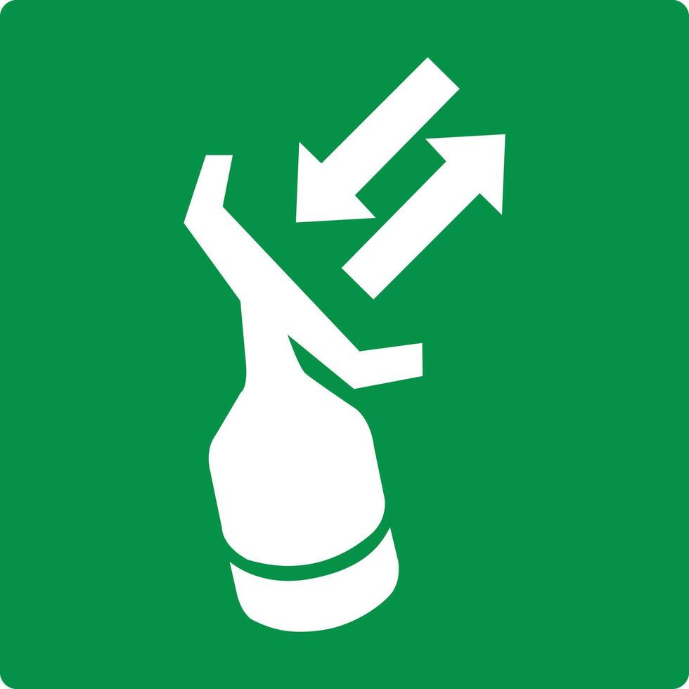 Green search and rescue transponder. Location a device intended to assist in search and rescue in marine emergencies. Iso 7010. vector