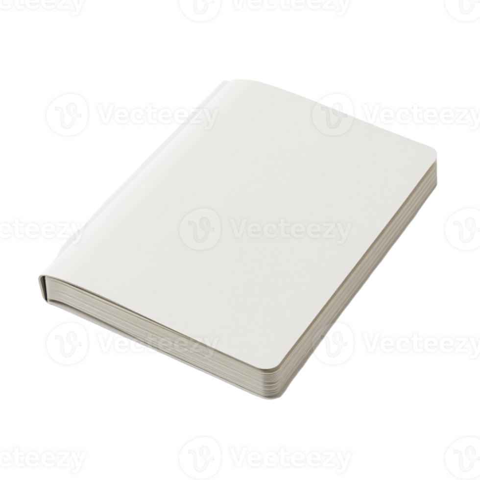 A4 notebook blank white png
