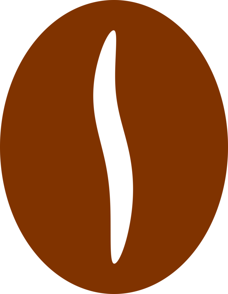 coffee bean icon with brown color png