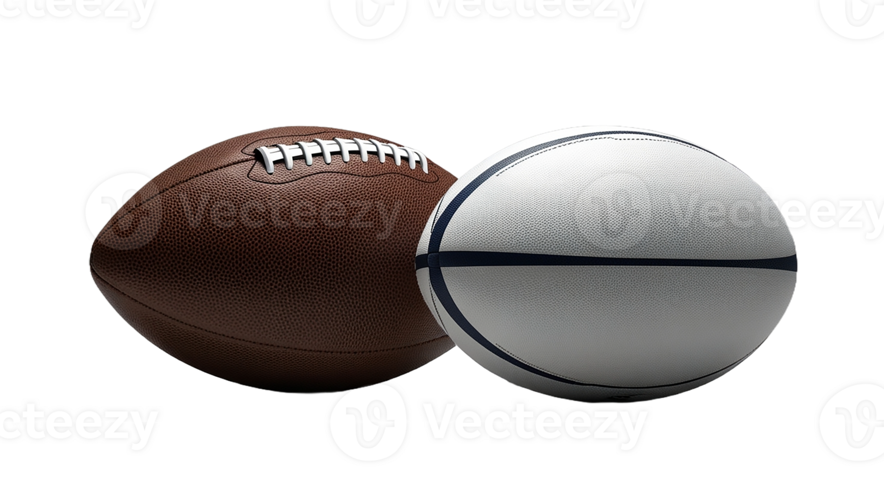 Clip art of an American football isolated on transparent background image png